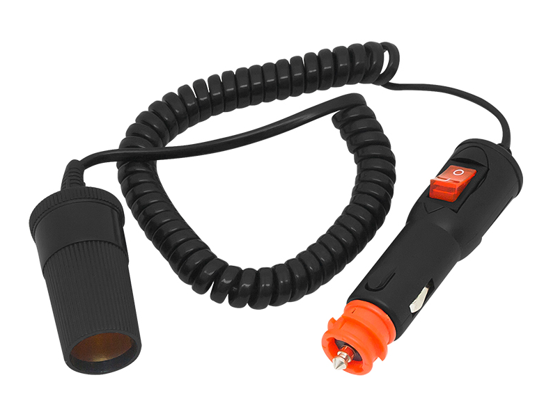 Auto sigarettenplug - verlengkabel - 12/24V Auto sigarettenplug - verlengkabel - 12/24V